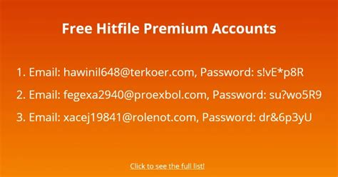 free hitfile premium account.